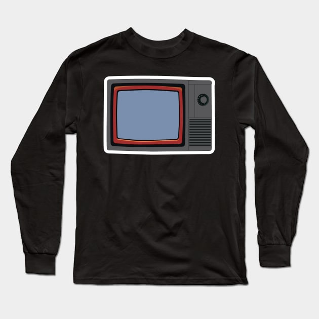 Old TV. Old age single icon in flat style vector symbol illustration. Long Sleeve T-Shirt by AlviStudio